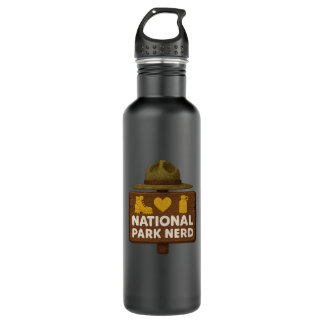 National Park Nerd Premium Waterfles