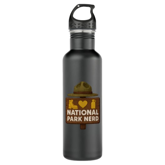 National Park Nerd Premium Waterfles (Voorkant)