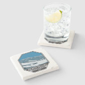 National Park Night Sky  Stenen Onderzetter (Zijkant)