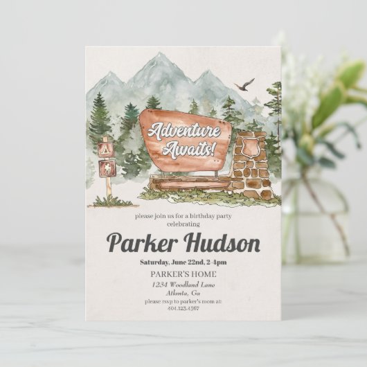 National Park Outdoor Woodland verjaardagsfeestje (Staand voorkant)