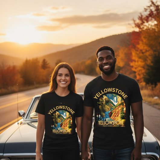 National Park Retro Bizon T-shirt