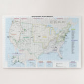 National Park Service Region Map Legpuzzel (Horizontaal)