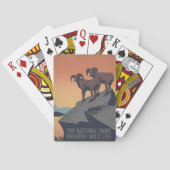 National Park Service Travel Poster-spelkaarten Pokerkaarten (Achterkant)