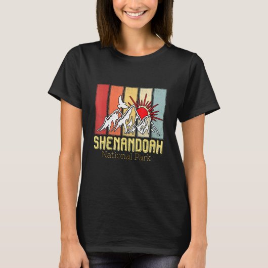 National Park Shenandoah Souvenir Mountains Hike V T-shirt (Voorkant)