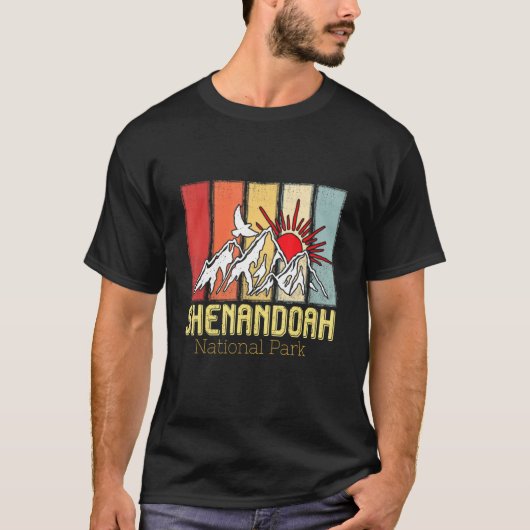 National Park Shenandoah Souvenir Mountains Hike V T-shirt (Voorkant)