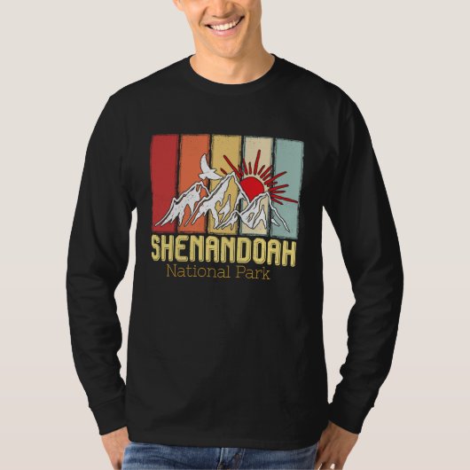 National Park Shenandoah Souvenir Mountains Hike V T-shirt (Voorkant)