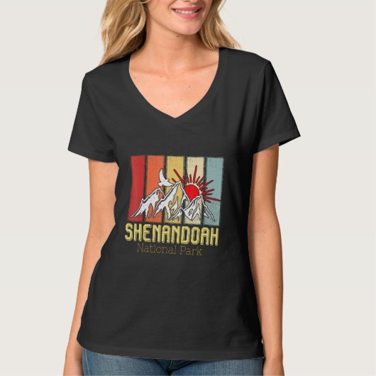 National Park Shenandoah Souvenir Mountains Hike V T-shirt (Voorkant)