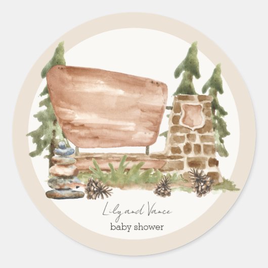 National Park Stickers Ronde label (Voorkant)