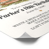 National Park Time Capsule Party Sign Poster (Hoek)