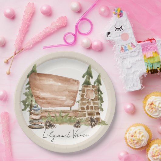 National Park Van Road trip Papier Bord (Feest)