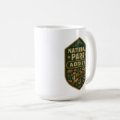 National Park-verslaafde Premium Koffiemok (Voorkant rechts)