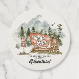 National Park Woodland Favor Tag Bedankjes Labels
