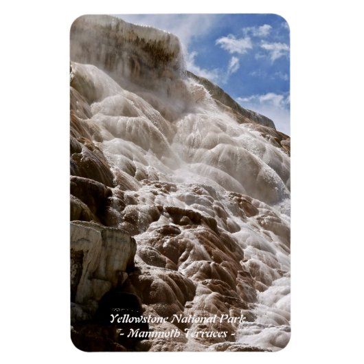 NATIONAL PARK YELLOWSTONE, MAMMOTH TERRACES (3) MAGNEET (Verticaal)