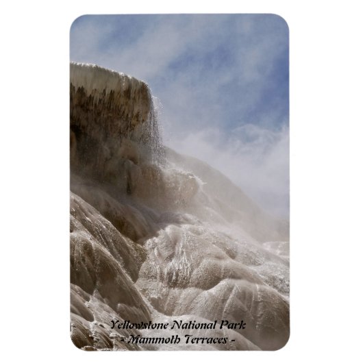 NATIONAL PARK YELLOWSTONE, MAMMOTH TERRACES (5) MAGNEET (Verticaal)