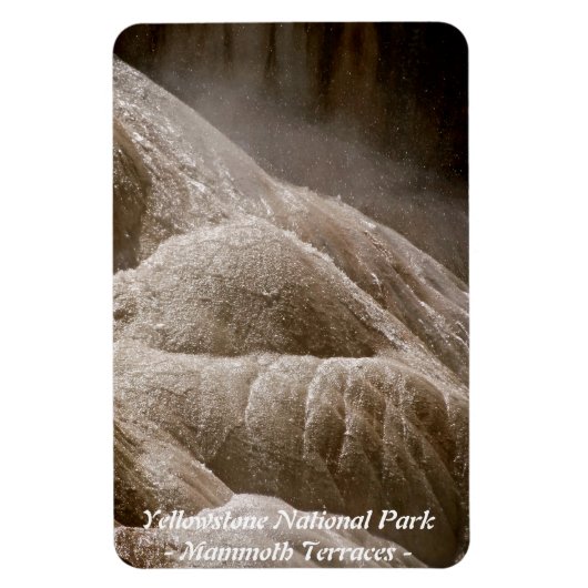 NATIONAL PARK YELLOWSTONE, MAMMOTH TERRACES (6) MAGNEET (Verticaal)