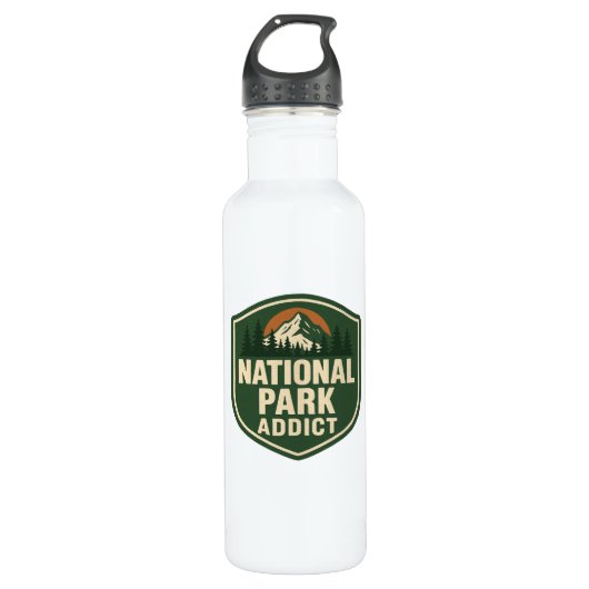 National Parks Addict Premium Waterfles (Voorkant)