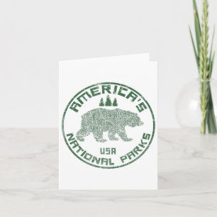National Parks Bear Hiking Travel Camping Outdoors Kaart