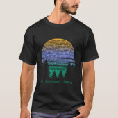 National Parks List Word Cloud Trees T-shirt (Voorkant)