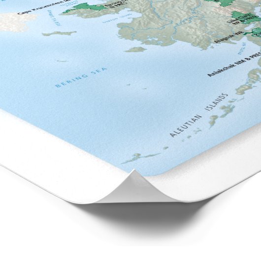 National Parks Map Poster (2025 update) (Hoek)