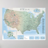 National Parks Map Poster (2025 update) (Voorkant)
