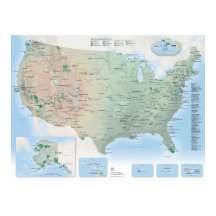 National Parks Map Poster (2025 update)