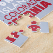 National Parks of America Flag Word Cloud Gift Legpuzzel (Zijkant)