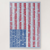 National Parks of America Flag Word Cloud Gift Legpuzzel (Verticaal)