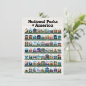 National Parks of United States of America Kaart (Staand voorkant)