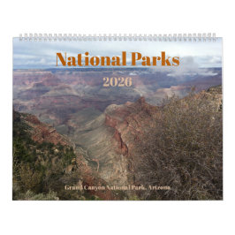 National Parks Photographic 12-Month 2026 Calendar Kalender
