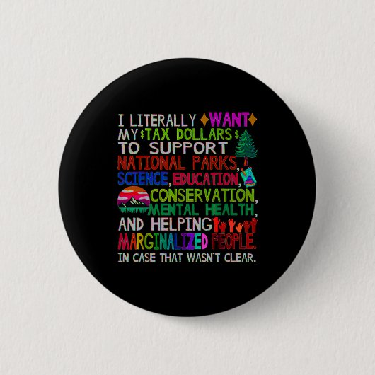 National Parks Uni Sticker Ronde Button 5,7 Cm (Voorkant)