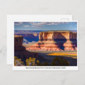 National Parks USA, Briefkaart voor postovergangen (Voorkant / Achterkant)