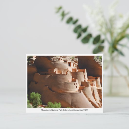 National Parks USA, Briefkaart voor postovergangen (Staand voorkant)