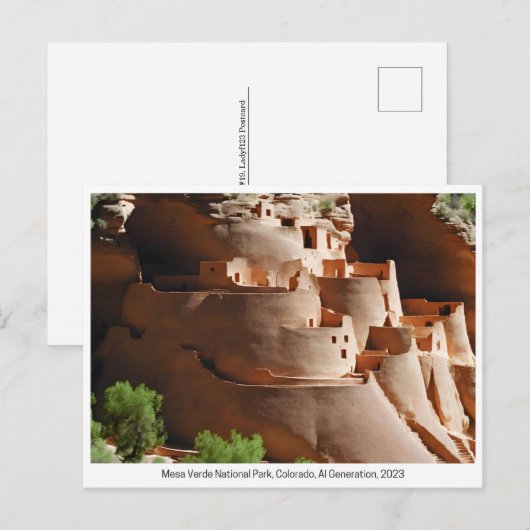 National Parks USA, Briefkaart voor postovergangen (Voorkant / Achterkant)