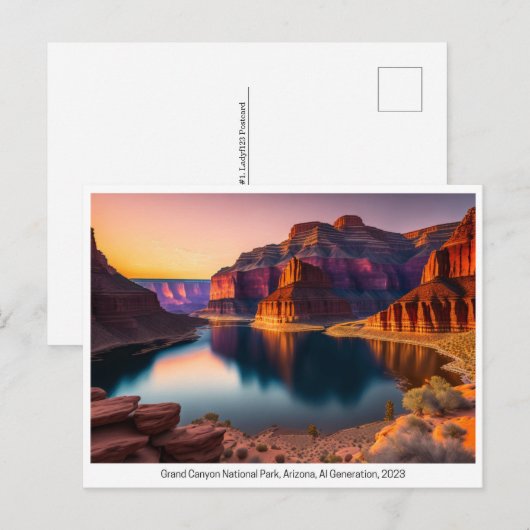 National Parks USA, Briefkaart voor postovergangen (Voorkant / Achterkant)
