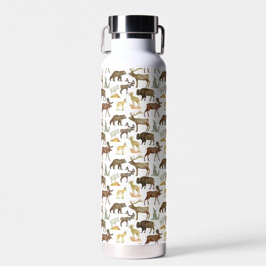 National Parks Wildlife Water Bottle Waterfles (Voorkant)