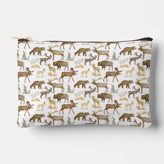 National Parks Wildlife Zipper Pouch Etui (Voorkant)