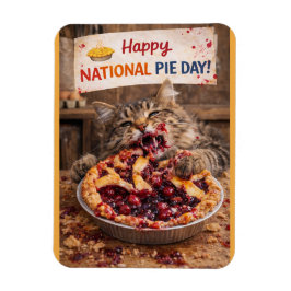 National Pie Day Card, Photo Magnet Magneet