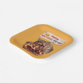 National Pie Day Cat Plates Papieren Bordje (Gebogen)