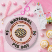 National Pie Day Cherry Pie Papieren Bordje (Feest)
