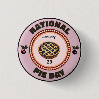 National Pie Day Cherry Pie Ronde Button 3,2 Cm