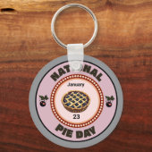 National Pie Day Cherry Pie Sleutelhanger (Achterkant)