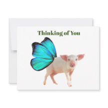 National Pig Day #2 Notecard