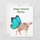 National Pig Day #2 Notecard Notitiekaartje (Achterkant)