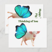 National Pig Day #2 Notecard Notitiekaartje (Voorkant / Achterkant)