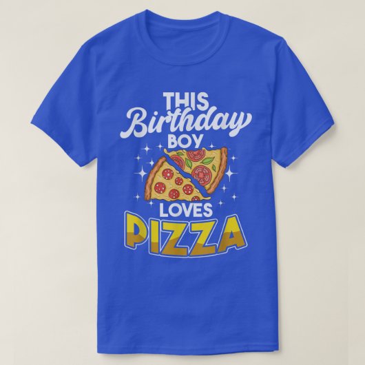 National Pizza Day Birthday Boy Food Pun Cheese Pi T-shirt (Design voorkant)
