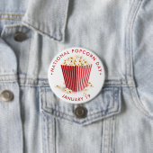 National Popcorn Day Ronde Button 7,6 Cm (In situ)