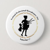 National Professional Housekeepers Day Button (Voorkant)