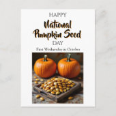 National Pumpkin Seed Day - First Wednesday in Oct Briefkaart (Voorkant)