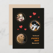 National Puppy Day Kaart (Voorkant / Achterkant)