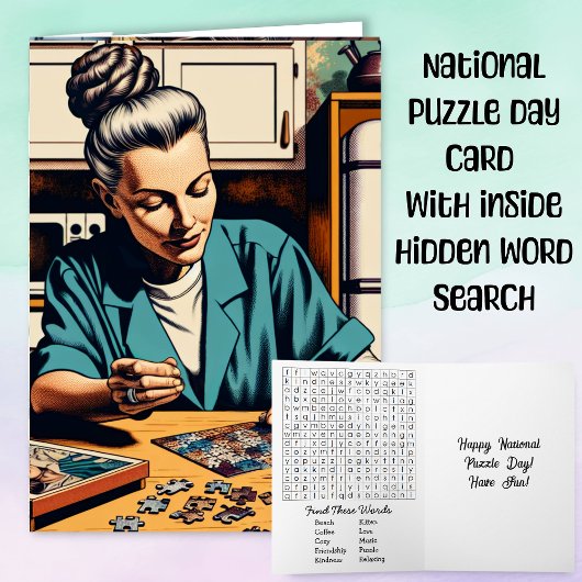 National Puzzle Day is 29 januari  Kaart